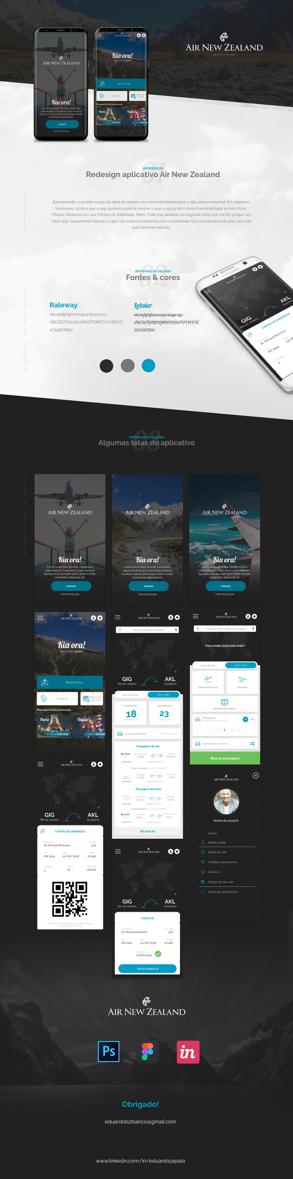Air New Zealand — full screen walkthrough