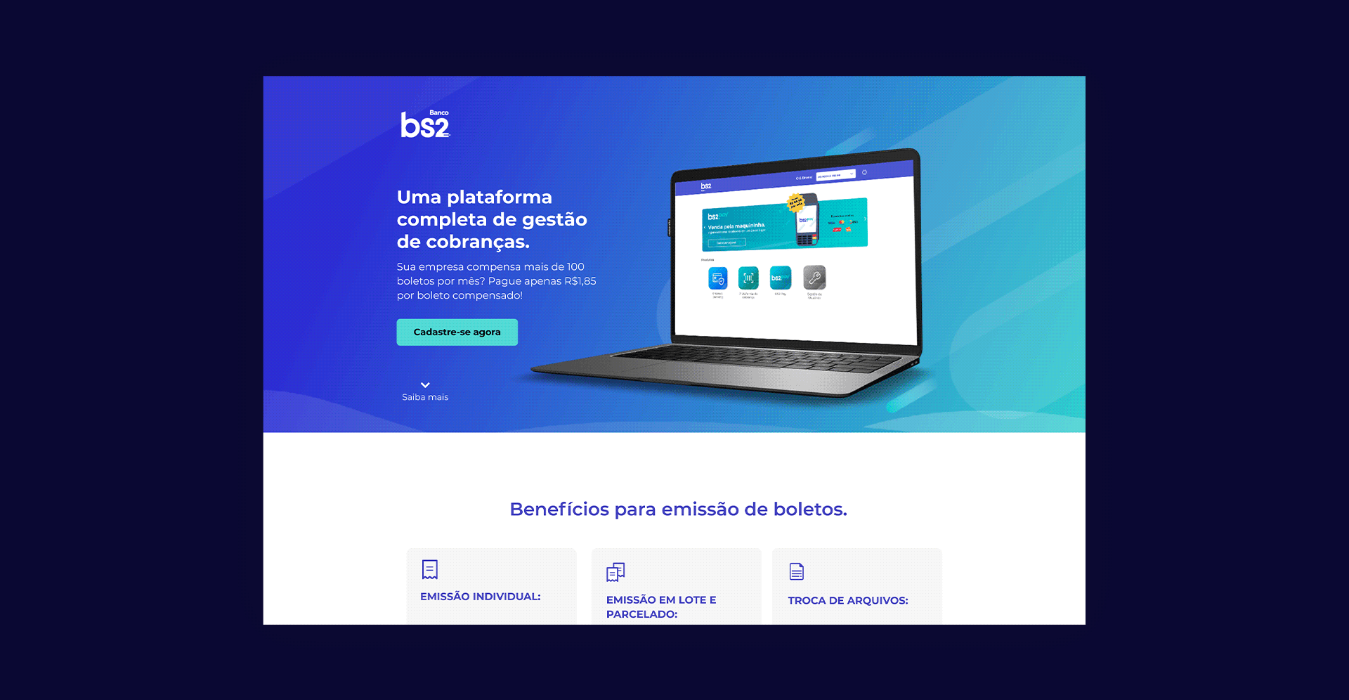 Banco BS2 — banner 2
