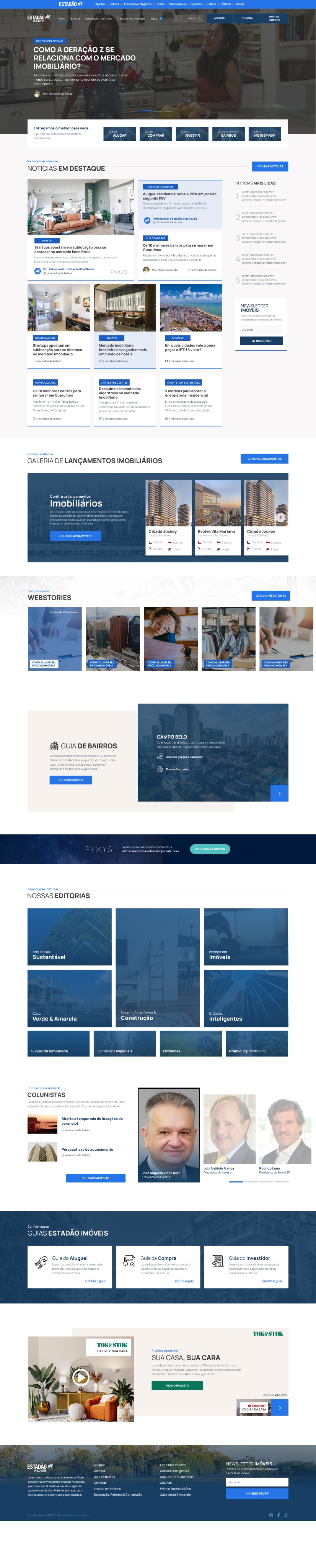 Estadão Imóveis — Layout completo (mobile)